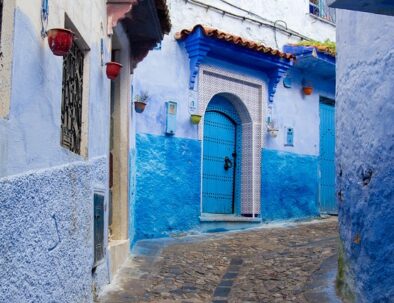 The blue city in Morocco